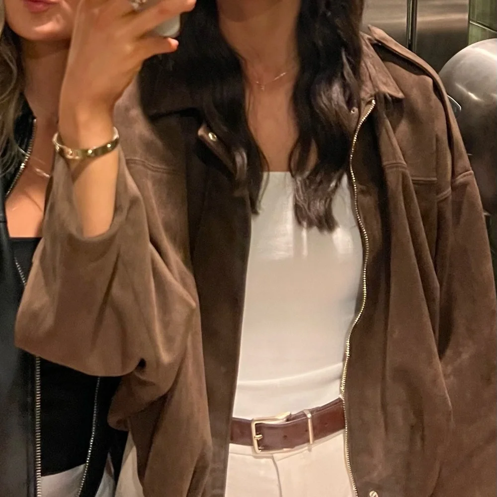 ara Suede Effect Bomber Jacket - Picture 4 of 4